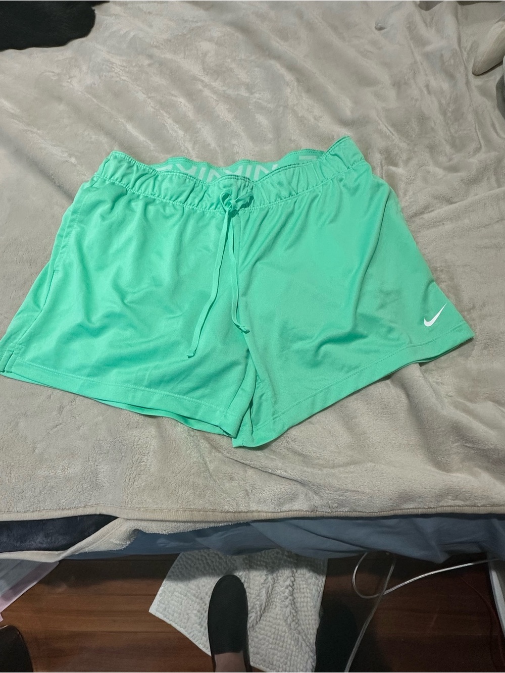 Nike Women's Mint Athletic Drawstring Shorts